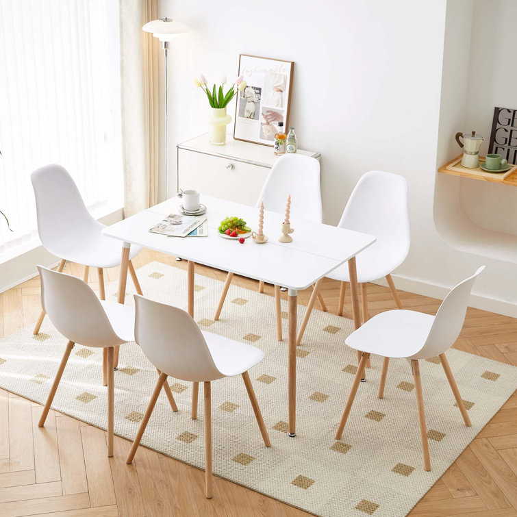 Mikado Living Kingston Dining Chair in White Wayfair.co.uk
